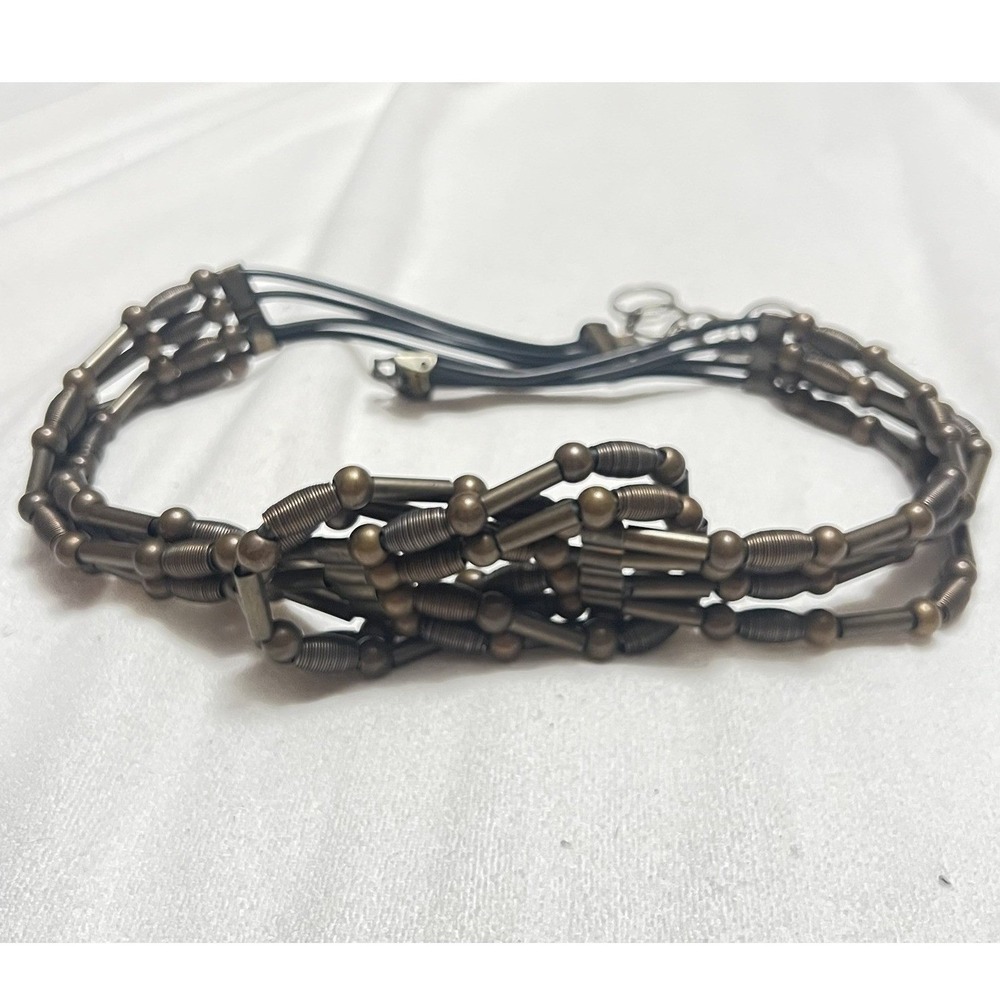 Women's Bohemian Style Multi Strand Adjustable Belt With Beads & Springs